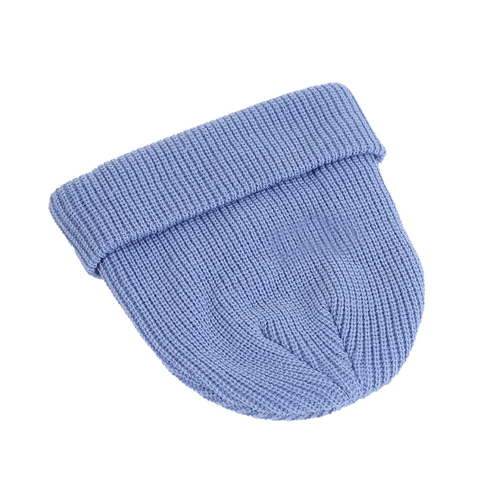 Wholesale Round Top Solid Color Knitted Melon Pea Hat